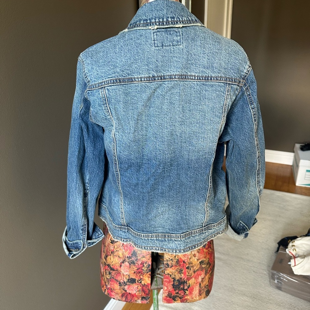 Universal Thread Denim Jacket With Copper Accents - image 2